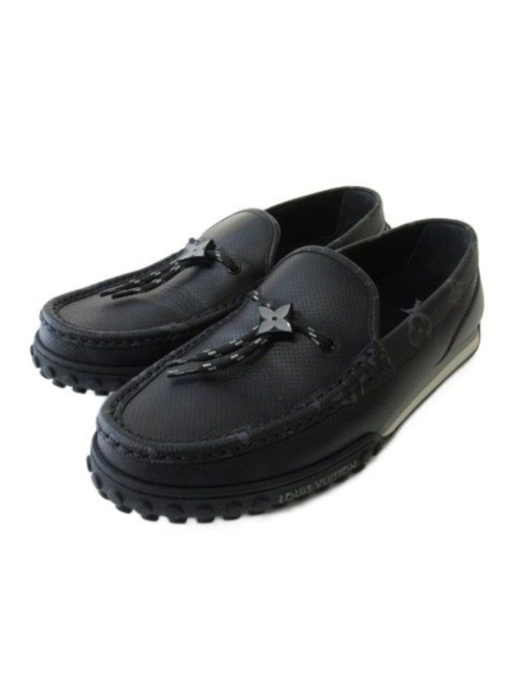 Louis Vuitton LV Racer Mocassin LV Line Moccasin Slip-on Shoes Loafers Monogram